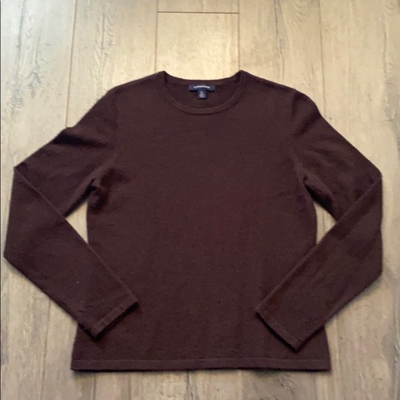 Lands' End Sweaters - Lands' End Women's Brown Cashmere Crewneck Sweater